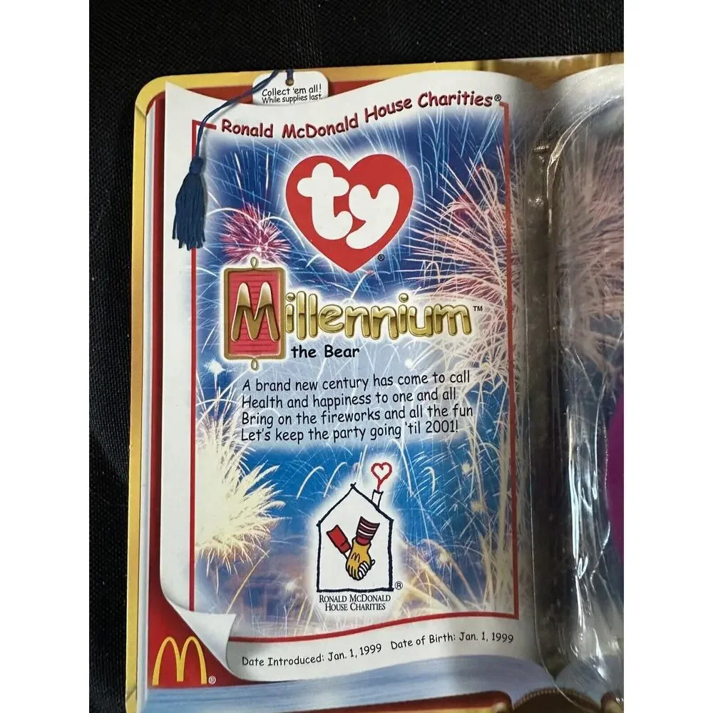 Ty Beanie Babies 2000 Millennium Bear, Ronald McDonald House‎ Charities version